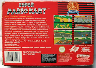 Super Mario Kart - Caja detrás