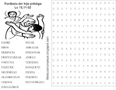 Resultado de imagen para sopa de letra del buen sembrador