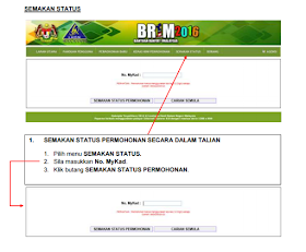 Semakan Status Permohonan  BR1M 2016