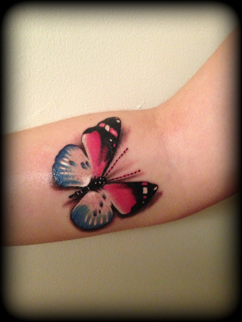 3d Butterfly Tattoo3