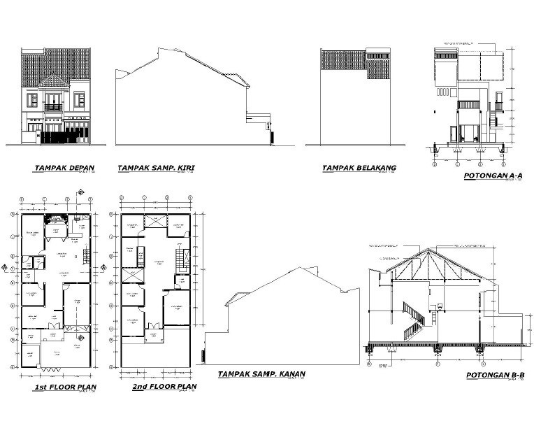 Cara Desain Rumah Dengan Autocad 2007 - Contoh Z