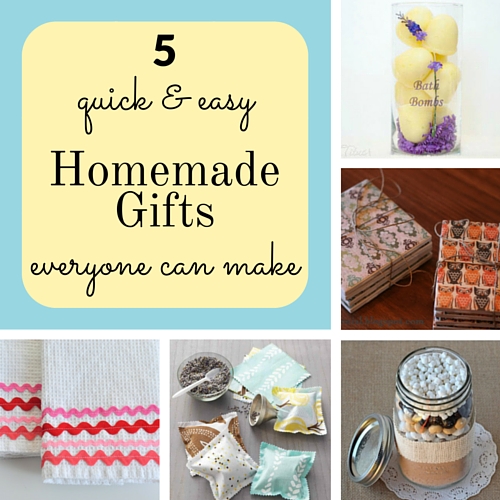 5 quick & easy homemade gifts