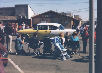 1955 Chevrolet Bel Air 2-Door Sedan in the Rainier Days in the Park Parade in Rainier, Oregon on July 12, 2003