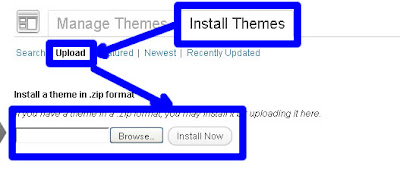 upload wp themes image