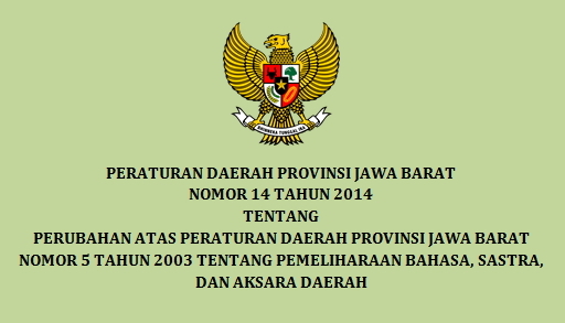 Js Aries Blog Perda Provinsi Jawa Barat Nomor 14 Tahun 2014