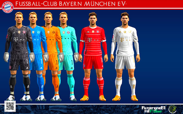 FC Bayern Munich 22-23 Kits For PES 2013