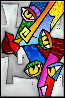 Rostros Cuadros Modernos Abstractos