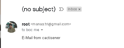 E-Mail From Cacti Server