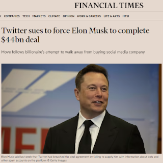 Twitter Sue Elon Musk deal $44billion