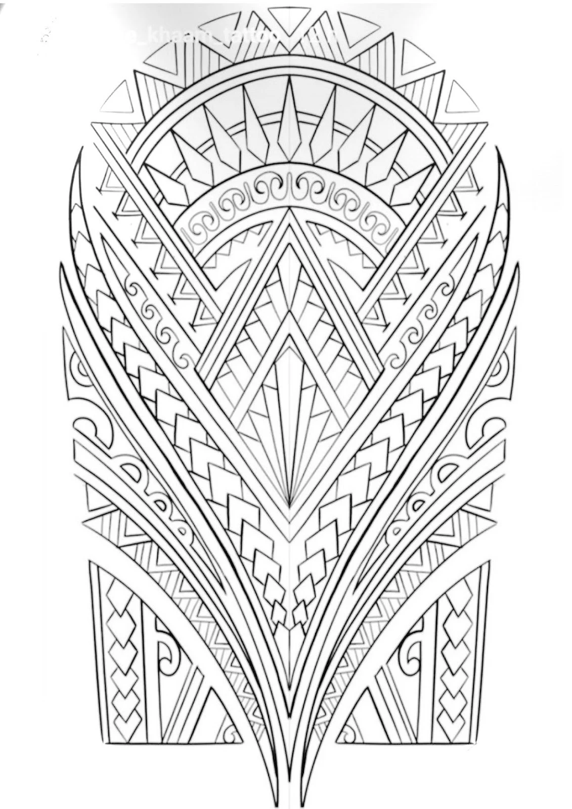 Plantilla para tatuajes tribal