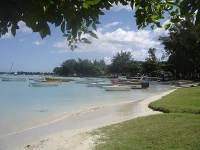 Vue sur Grand Baie côté lagon