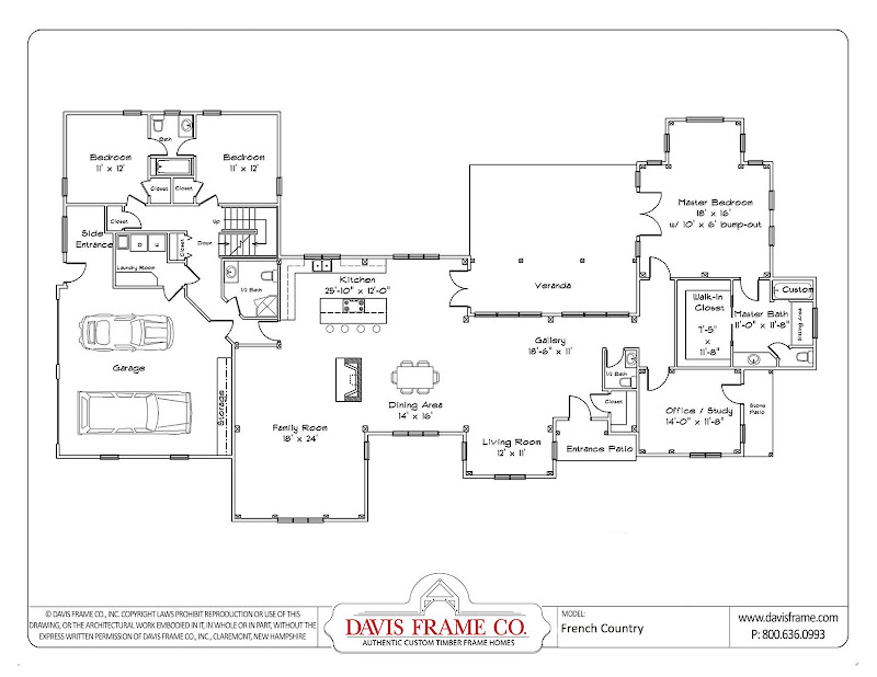 This Classic style ranch floor plan features a spacious layout with 2  title=