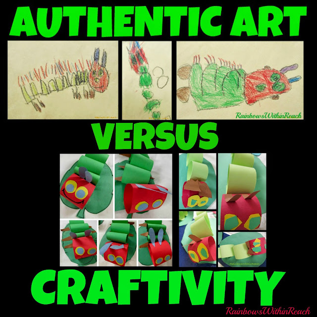 AUTHENTIC Art versus Craftivity: Examples, Opinion and Insight at RainbowsWithinReach