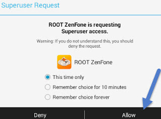 برنامج ROOT ZENFONE لتحميل الروت للاندرويد