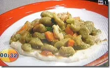 Gnocchetti di spinaci con coniglio e fonduta di pecorino
