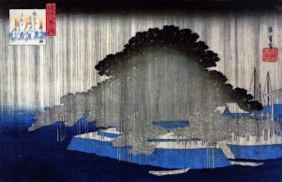 Ukiyo-e. Träsnitt. Landskap. Hiroshige.