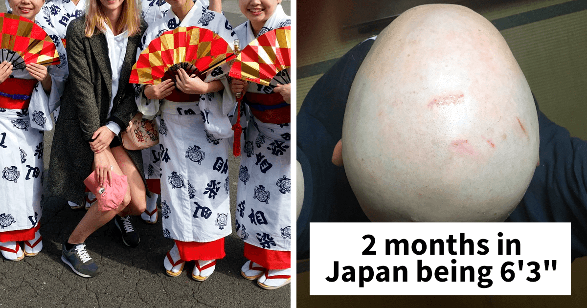 30 Time Tourists In Japan Were Too Tall For It