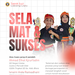 Prestasi Membanggakan: Atlet Tapak Suci Cabang Cepu Raih Juara di O2SN Pencak Silat Tingkat SD se-Kabupaten Blora