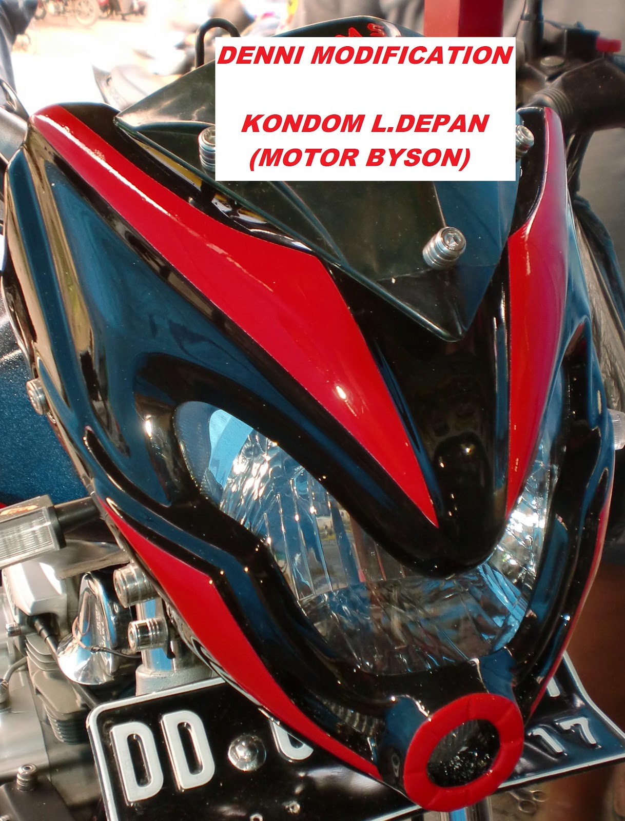 DENNI MODIFICATION ALAT  VARIASI  KONDOM LAMPU DEPAN 