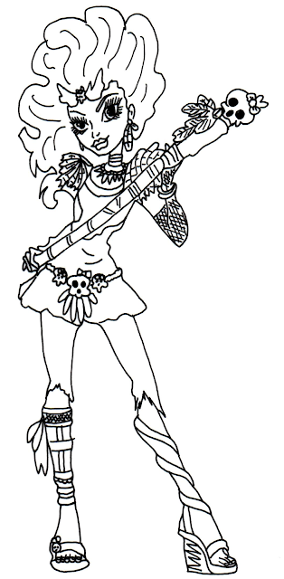 Download Jane Boolittle Coloring Pages Sheet | Monster High Coloring Pages