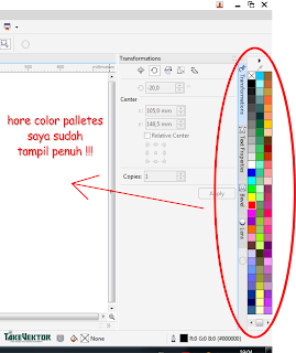 Cara Memunculkan Color Palettes yang Hilang di CorelDraw