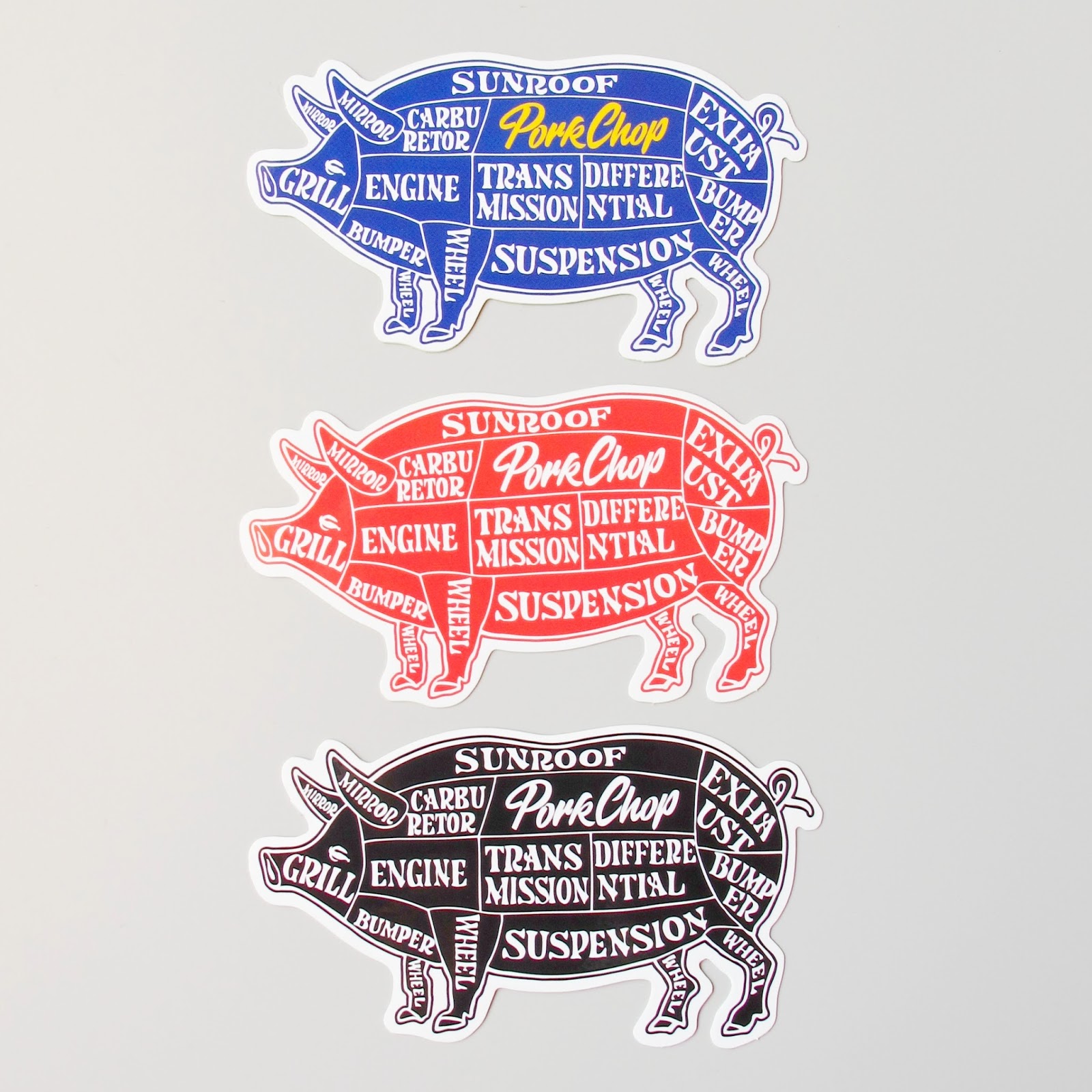 PORKCHOP GARAGE SUPPLY "PORK STICKER" Price：540yen