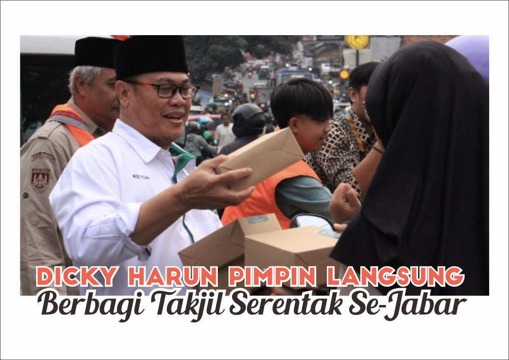 Dicky Harun Pimpin Langsung Tebar Takjil LDII Jawa Barat di Jatinangor