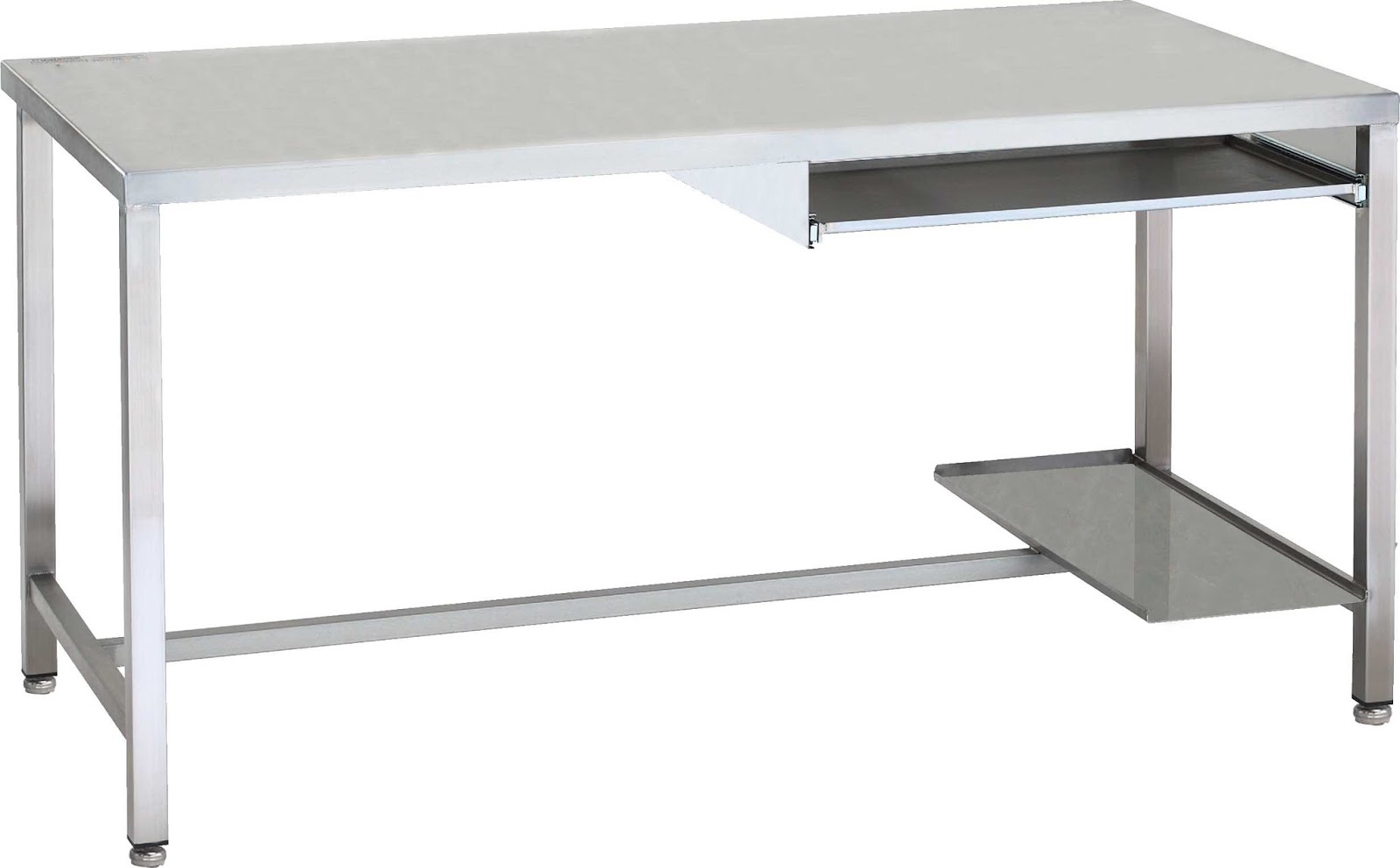  Meja  kerja  stainless  Stainless  steel  computer desk 