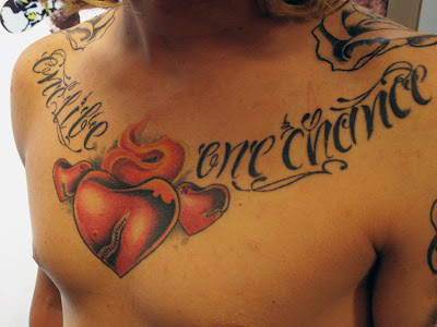 tattoo chest pieces. tattoos chest. heart on chest