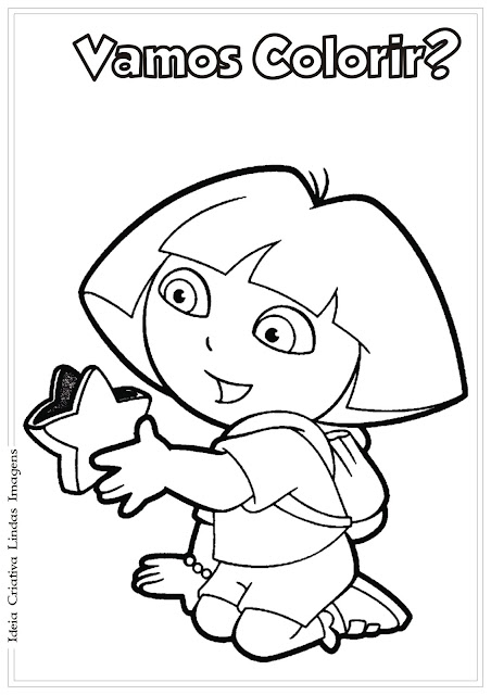 Desenho Dora Aventureira para colorir