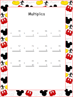 Matemáticas Mickey Disney Multiplicaciones MMI gratis