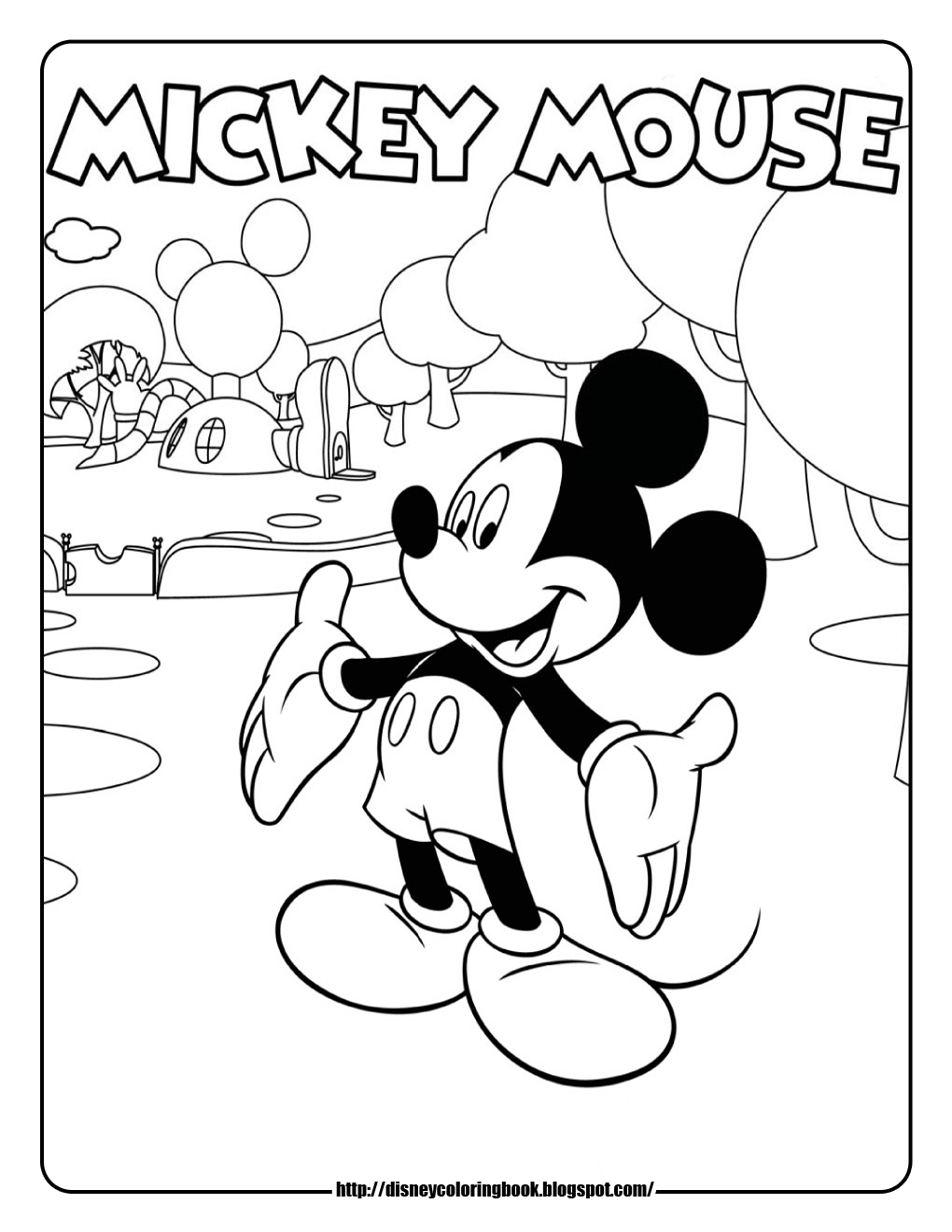 Download Mickey Mouse Clubhouse 1: Free Disney Coloring Sheets | Learn To Coloring