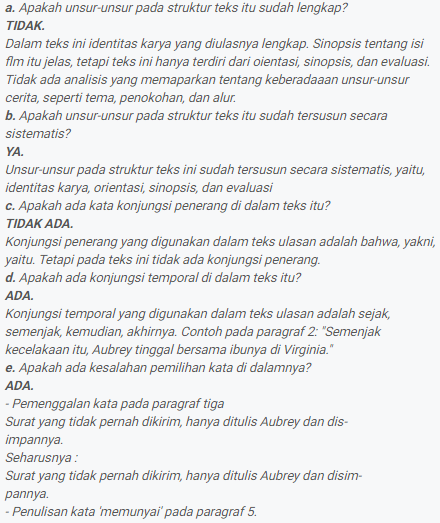 KUNCI JAWABAN bahasa indonesia kelas 8 smp Kegiatan 6.4 halaman 164 165