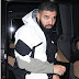 Drake rocked a black and white windbreaker with grey sleeves