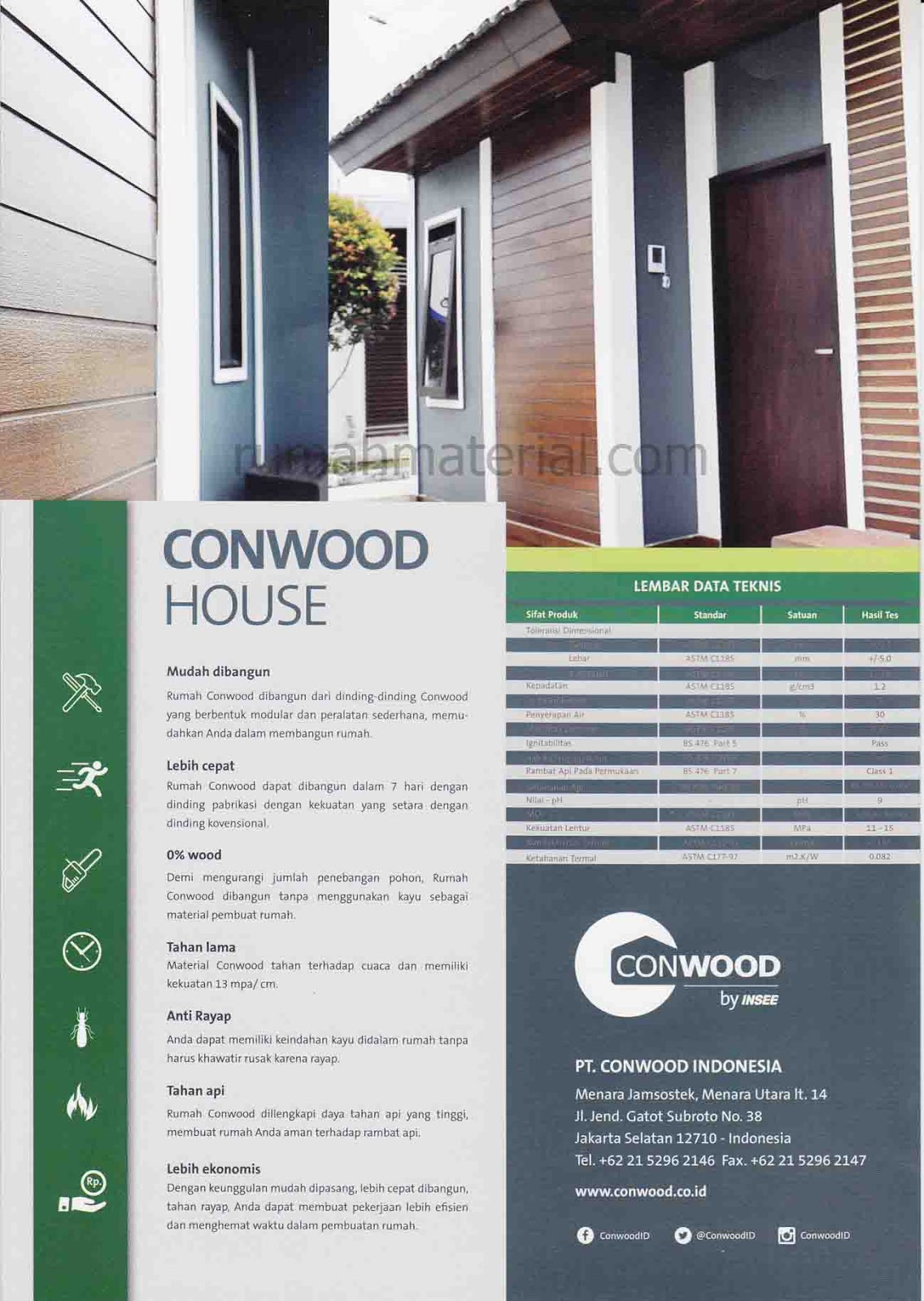 Rumah Modular CONWOOD HOUSE Mudah Dibangun Dan Tahan Lama 