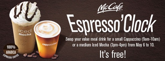 mccafe free coffee