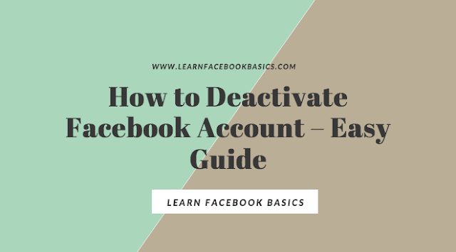 How to Deactivate Facebook Account