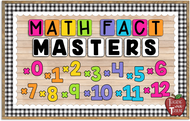 Math Fact Bulletin Board