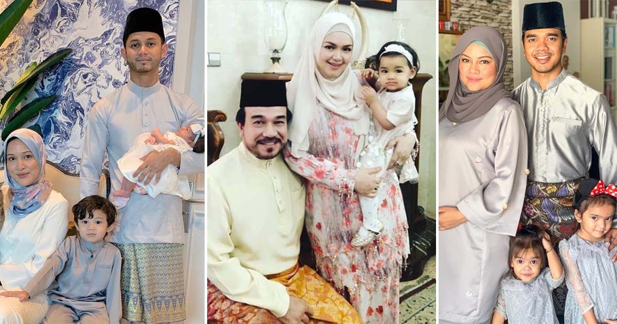 25 Baju Raya Sedondon Selebriti Malaysia Sempena Hari Raya 