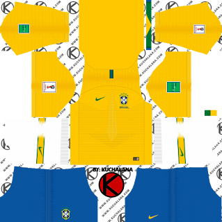  and the package includes complete with home kits Baru!!! Brazil 2018 World Cup Kit -  Dream League Soccer Kits