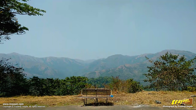 Views of Sahyadri mountains from train passing by Yedakumari railway station