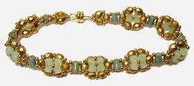  Cupola Bracelet, free pattern at AroundTheBeadingTable.com