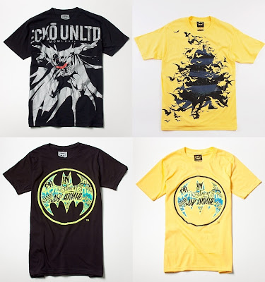 DC Comics x Ecko Unltd. Batman T-Shirt Collection - Explosive, Dark Striper, Black Vandal Signal, Yellow Vandal SignalT-Shirts