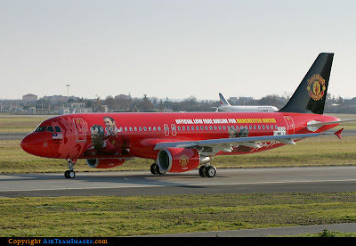 l avion de manchester united