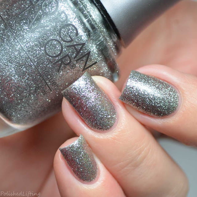 silver glitter nail polish