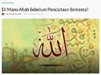 Di Mana Allah Sebelum Penciptaan Semesta? - Artikel Kajian Islam Tarakan