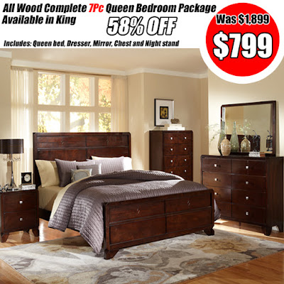 top setting cherry bedroom set