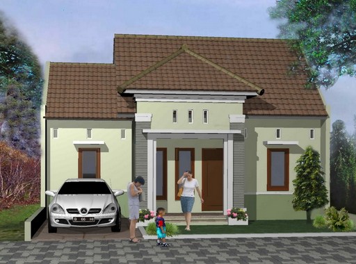  Rumah Minimalis Sederhana Modern 1 Lantai Tampak Depan 