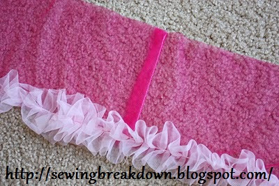 sew fluffy  skirt for girl