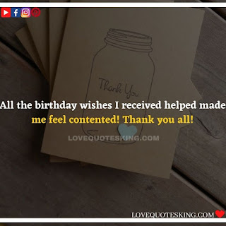 Thank you quotes for birthday wishes | Thank You Messages for Birthdays | Thank you messages for birthdays | Birthday thanks message